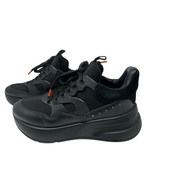 Alexander McQueen Men's Runner Size 40 EU/ 7 US Triple Black Or Womens 10 - Picture 6 of 9